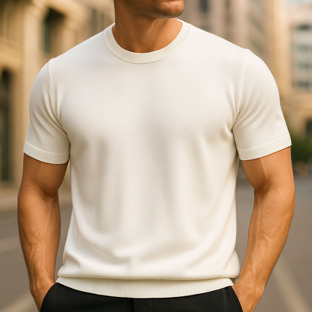Talbot™ | Men's Fine-Knit Crew Neck T-Shirt