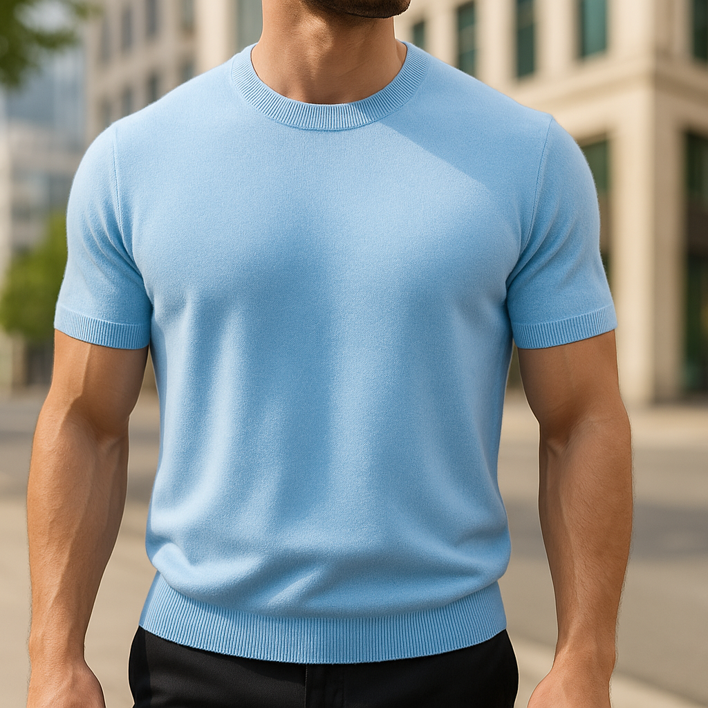 Talbot™ | Men's Fine-Knit Crew Neck T-Shirt
