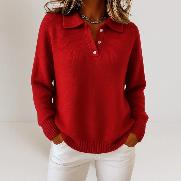 Olivia™ | Soft, Warm Knit Sweater with Collar