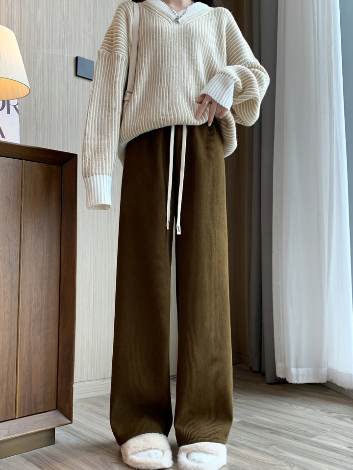 Orlaith™ | Women's Warm Lined Wide-Leg Lounge Pants