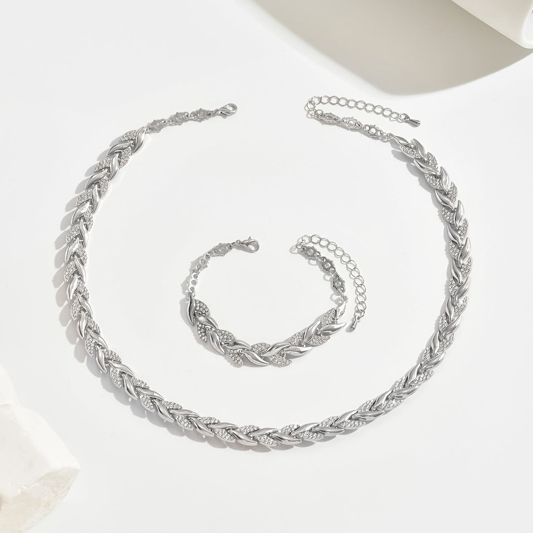 Elena™ | Elegant Fishtail Jewelry Set with Rhinestones
