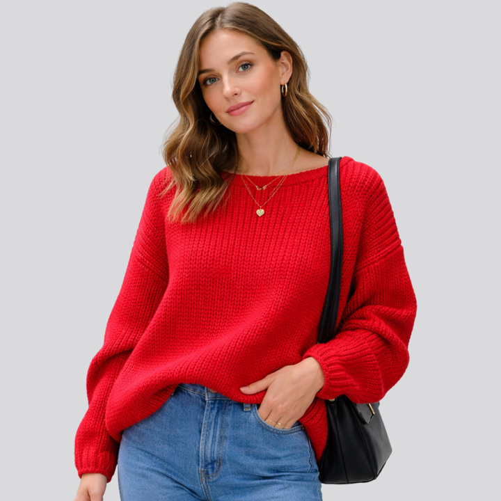 Juniper™ | Sculpted Oversized Merino Wool Knit Sweater