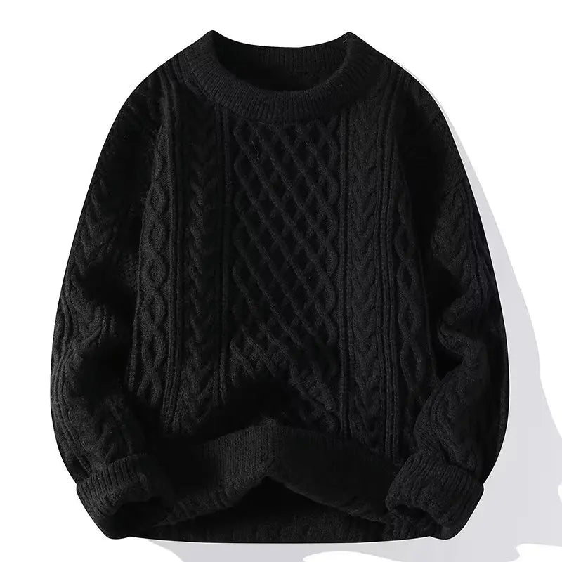 Hector™ | Men's Aran Cable Knit Crew Neck Sweater