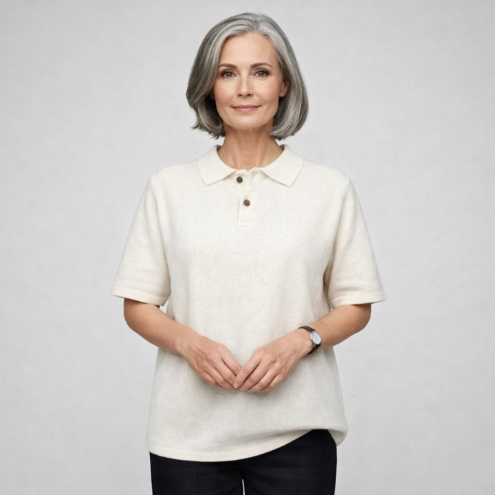 Florentine™ | Knit Polo Shirt with Button Placket and Collar