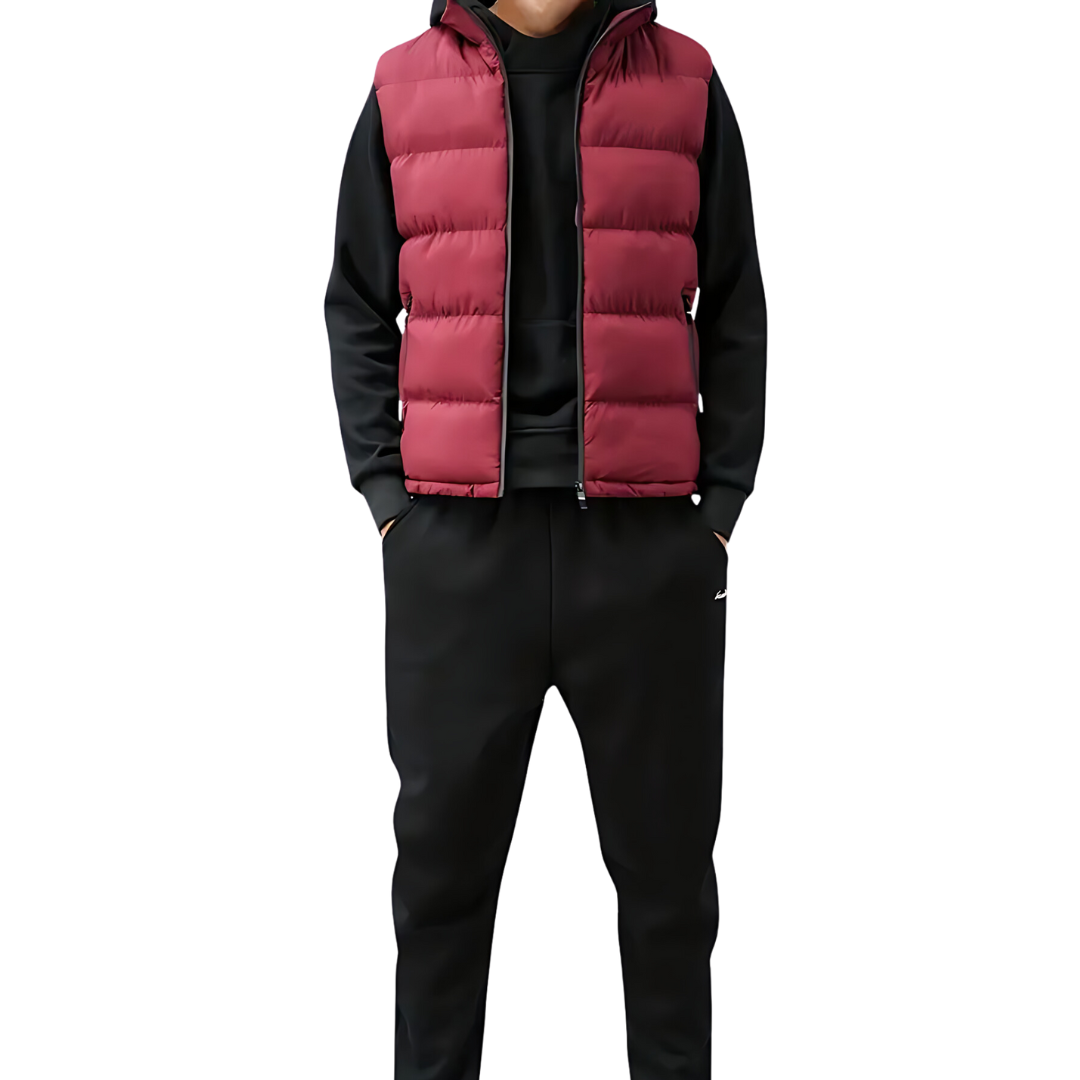 Lancelot™ | Men's Quilted Puffer Vest with Stand Collar