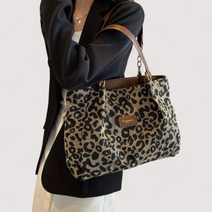 Lévrier™ | Leopard Canvas Shopper