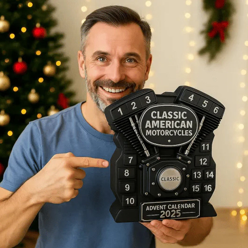 Classic Motorcycle Advent Calendar with 24 Mini Motorcycles