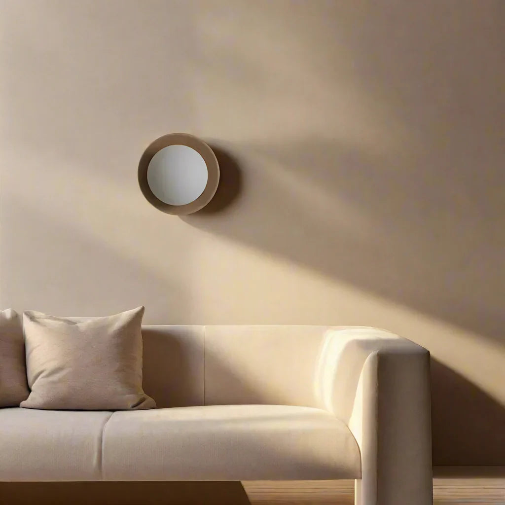 LED Natural Wood Wall Light with Globe Shade — view 8