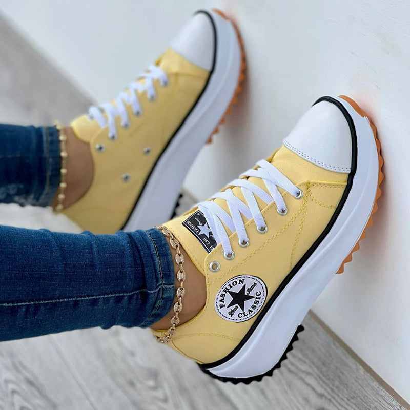 Quitterie™ | Women's High-Top Platform Sneakers with Chunky Lug Sole