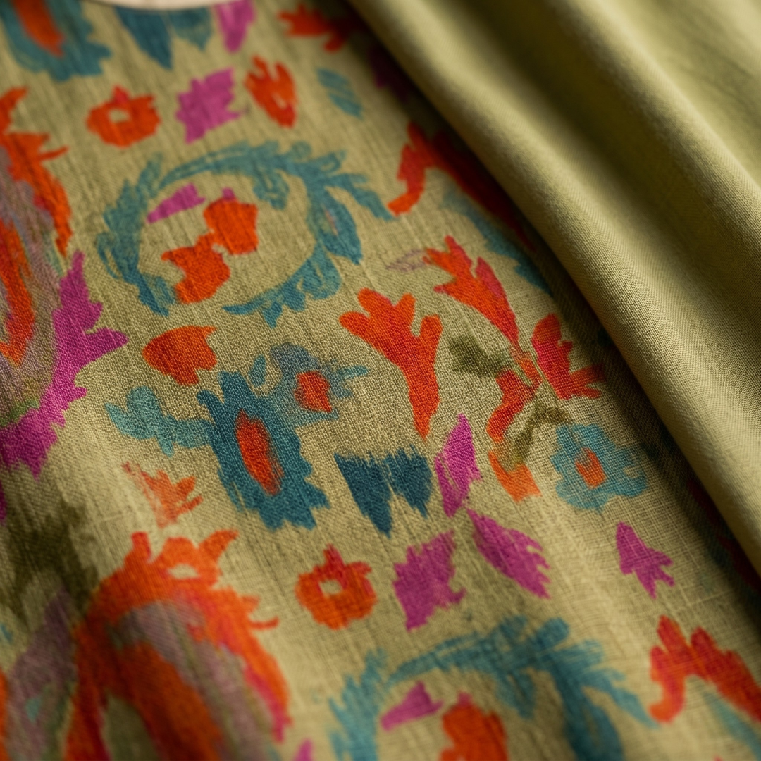 Daniela™ | Long Printed Dress with Matching Vest