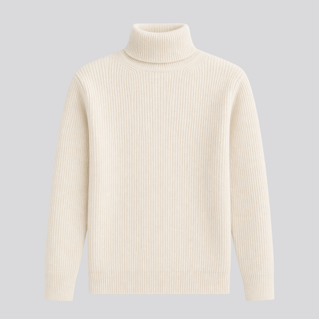 Bronwen™ | Oversized Merino Wool Turtleneck Sweater