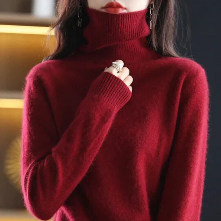 Veda™ | Women's Brushed Knit Turtleneck Sweater
