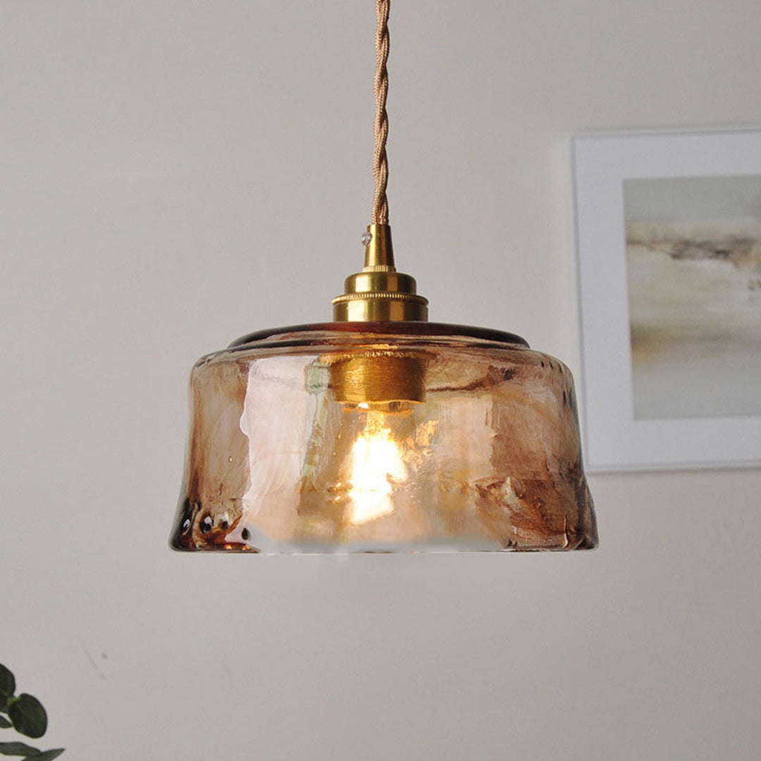 LED Glass Pendant Light with Warm Glow — view 3