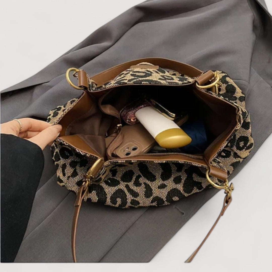 Lévrier™ | Leopard Canvas Shopper