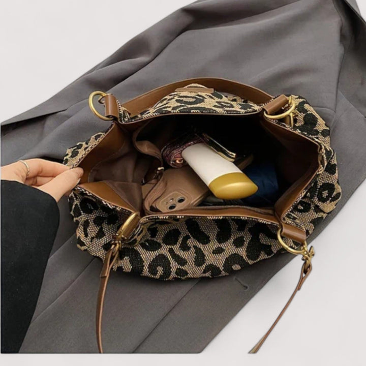 Lévrier™ | Leopard Canvas Shopper