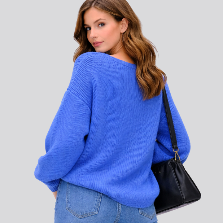 Juniper™ | Sculpted Oversized Merino Wool Knit Sweater