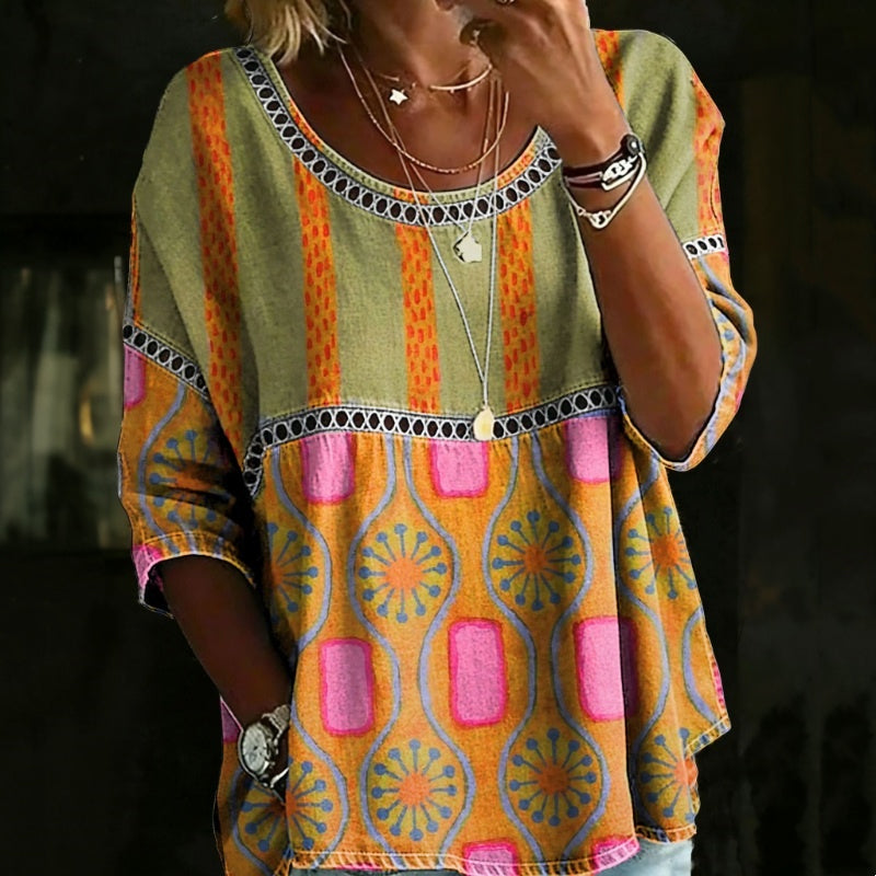Monica™ | Vintage Relaxed Blouse