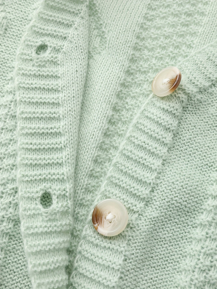 Winsome™ | Women's Floral Embroidered V-Neck Button Cardigan