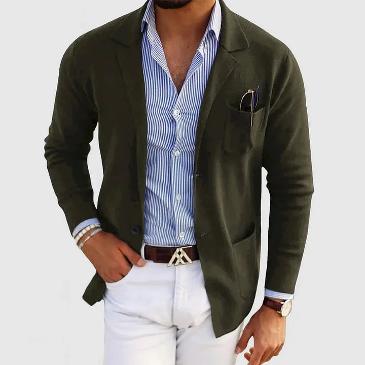Merritt™ | Men's Knit Blazer Cardigan with Notch Lapels