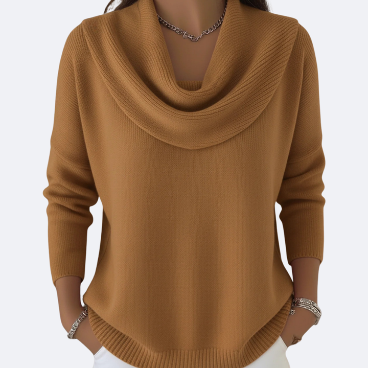 GIULIA - Cozy Ruffle Collar Sweater