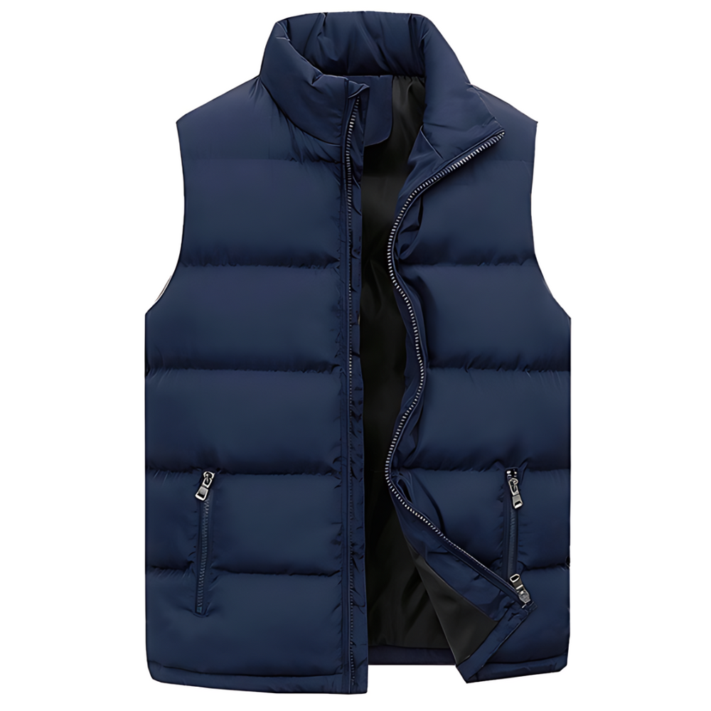 Lancelot™ | Men's Quilted Puffer Vest with Stand Collar
