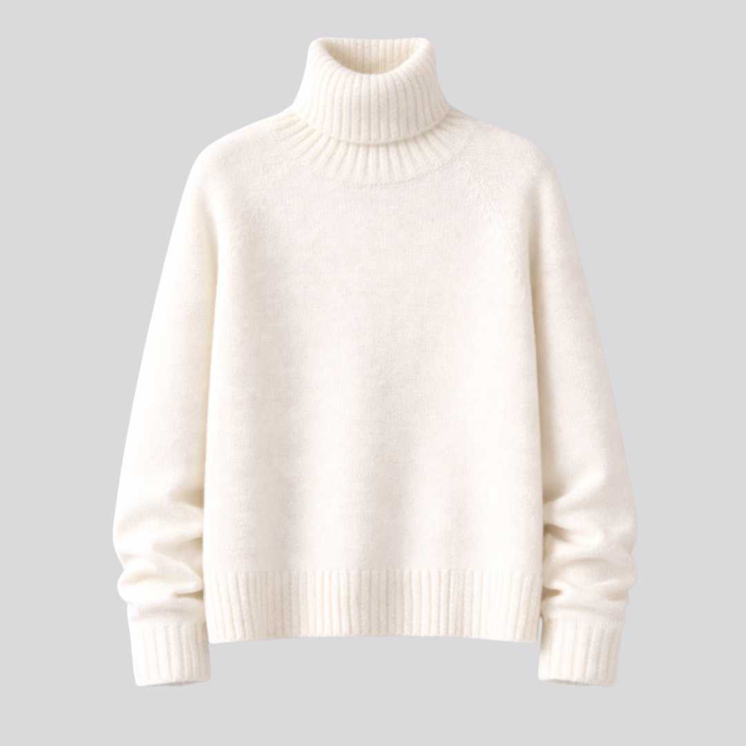 Morwenna™ | Pure Wool Turtleneck Sweater with Slim Fit