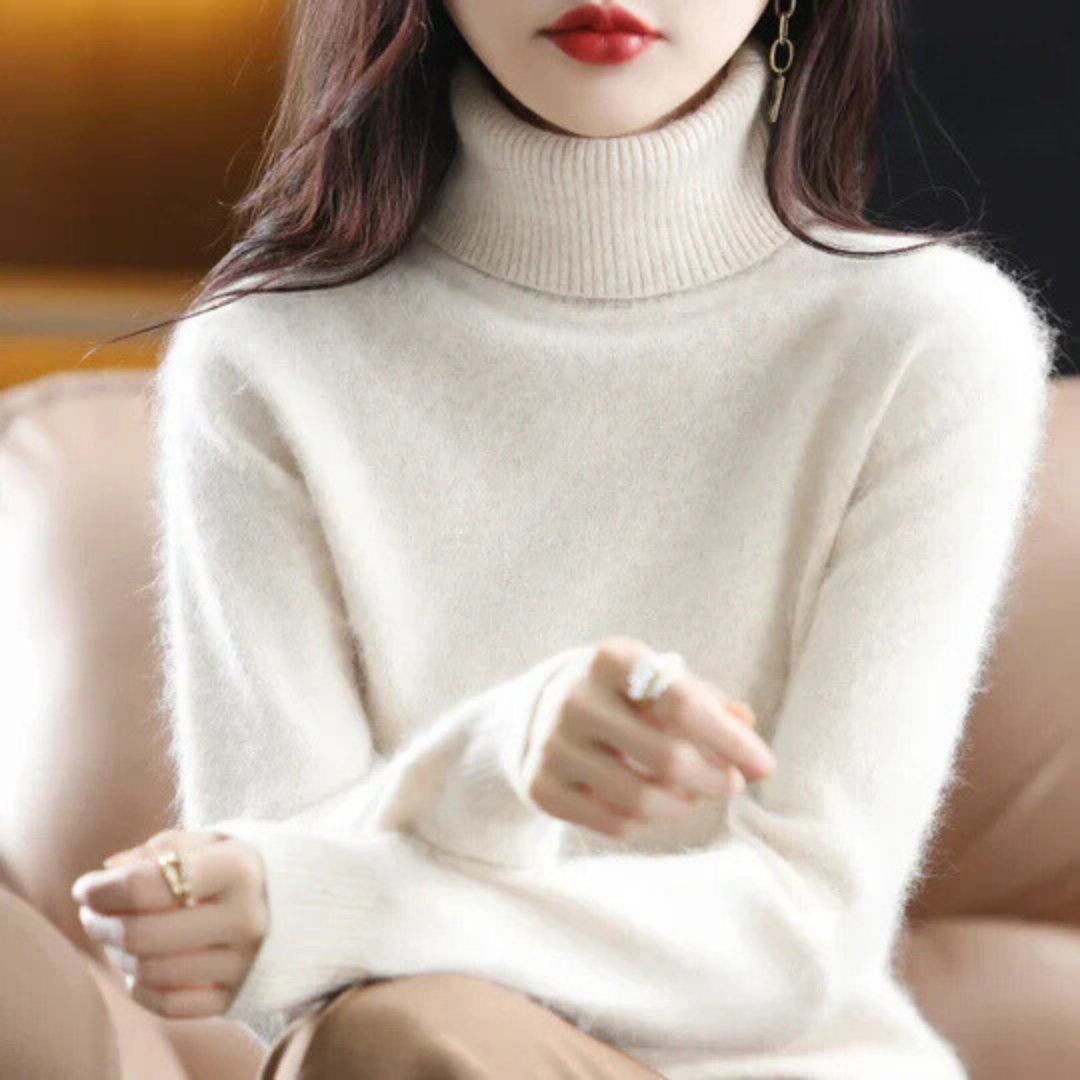 Veda™ | Women's Brushed Knit Turtleneck Sweater