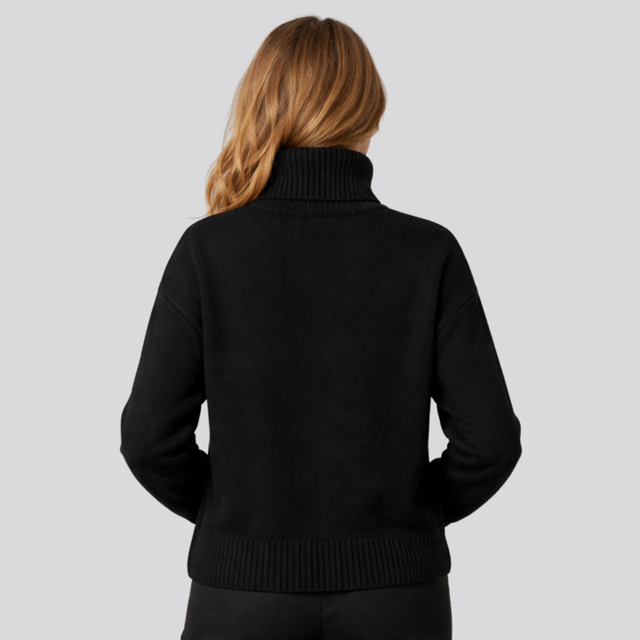 Linnea™ | Brushed Merino Wool Oversized Turtleneck Sweater