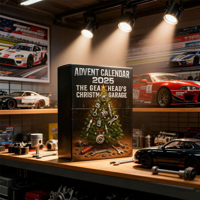 Car Enthusiast Advent Calendar with 24 Garage Part Ornaments