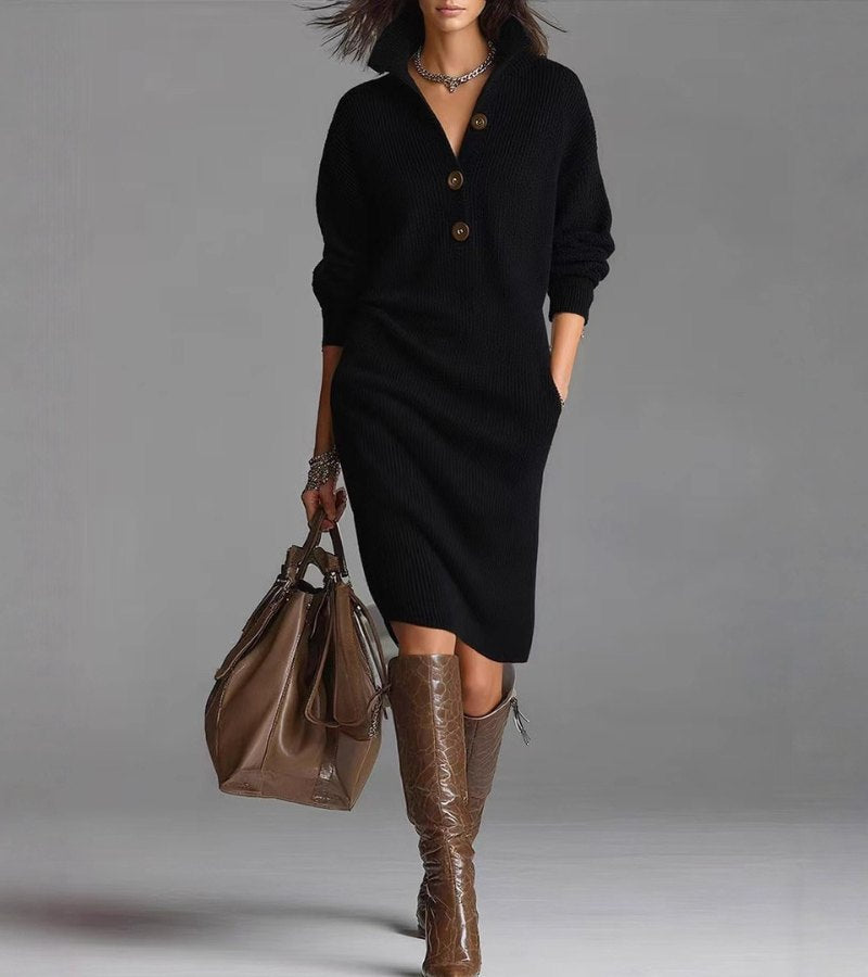 Maris™ | Warm Knitted Dress, Elegant & Comfortable