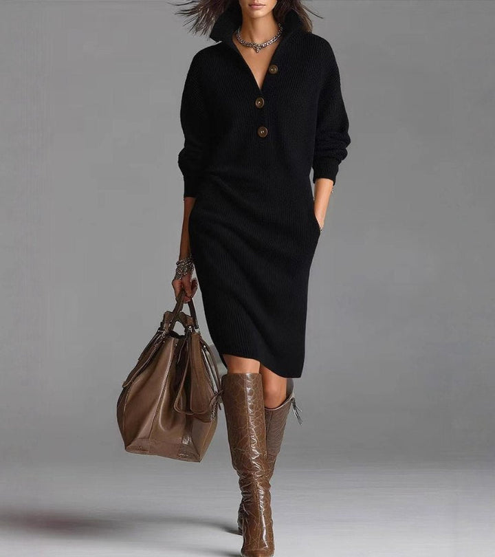 Maris™ | Warm Knitted Dress, Elegant & Comfortable