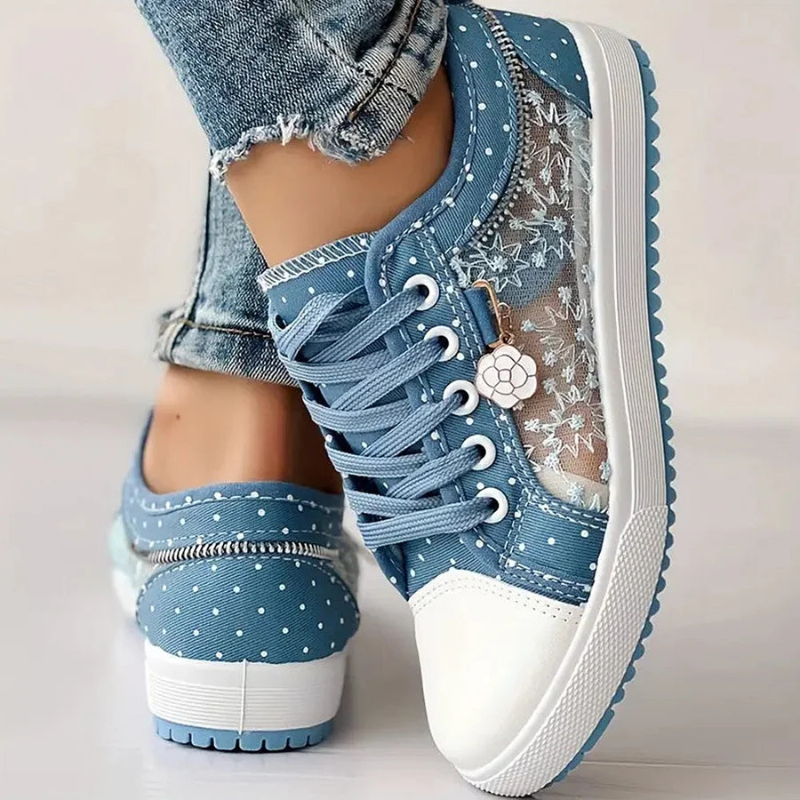 Caro™ | Elegant Women's Sneaker with Floral Details