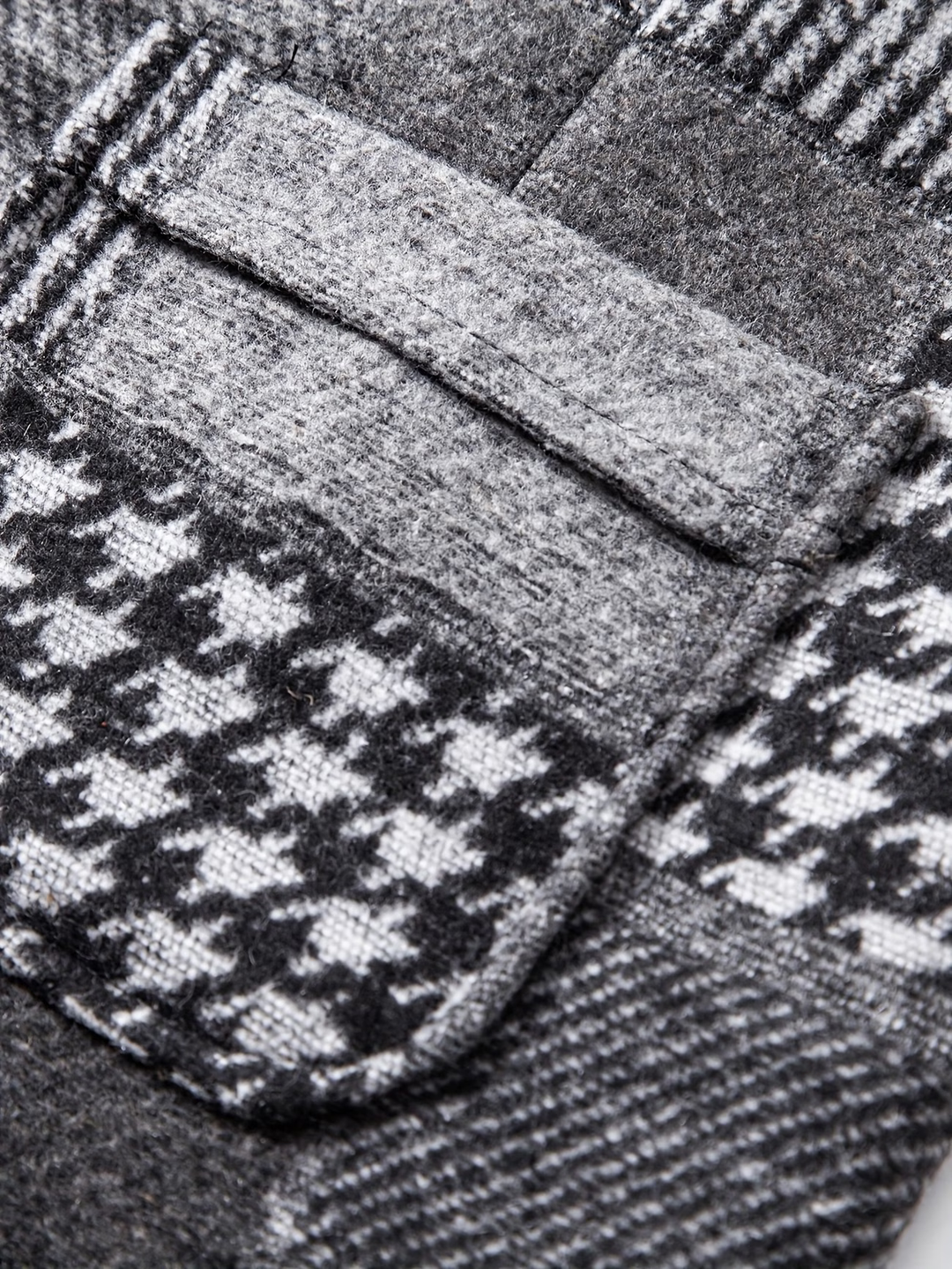 Leo™ | Patchwork Tweed Waistcoat with Herringbone Pattern