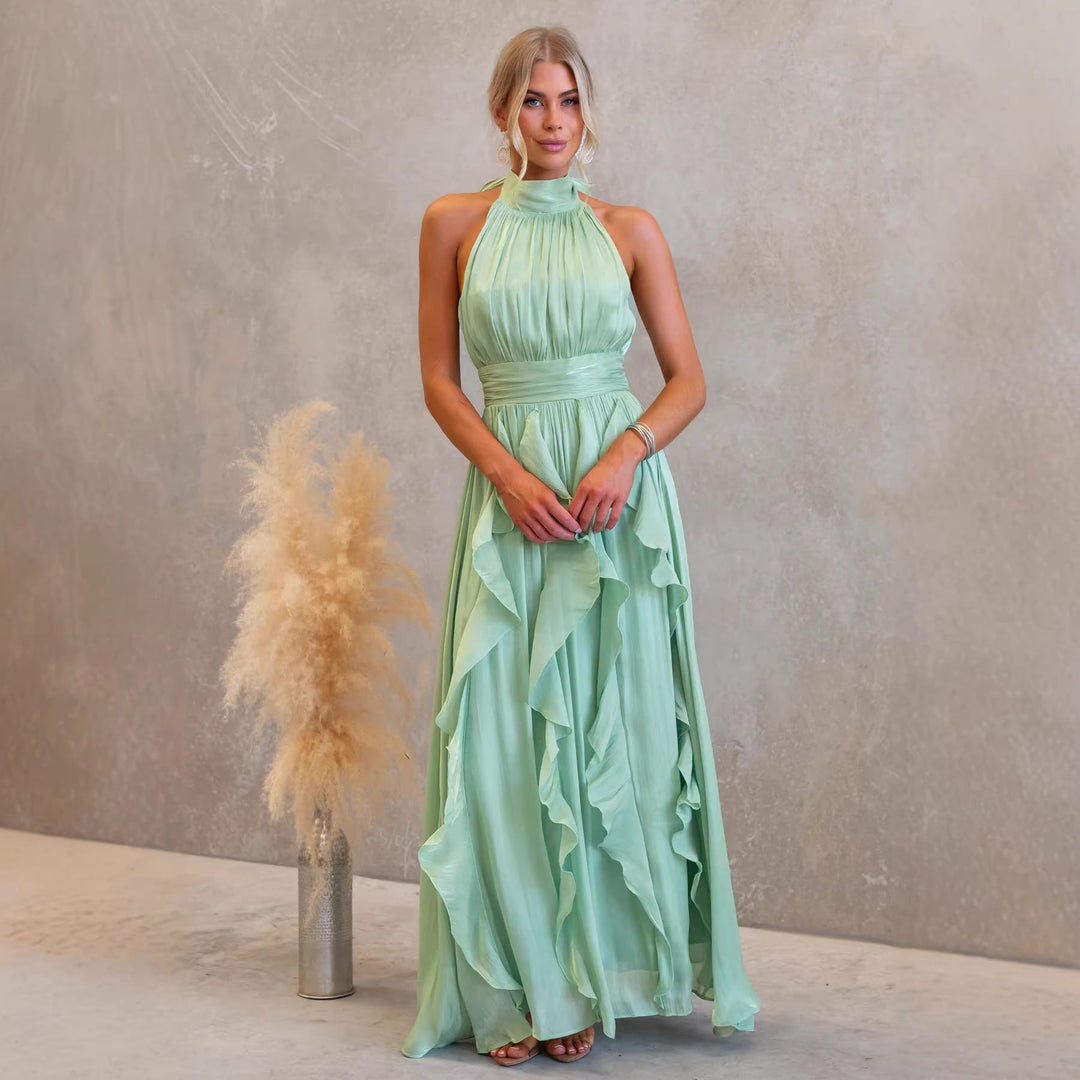 Celestia Ruffle Maxi Dress