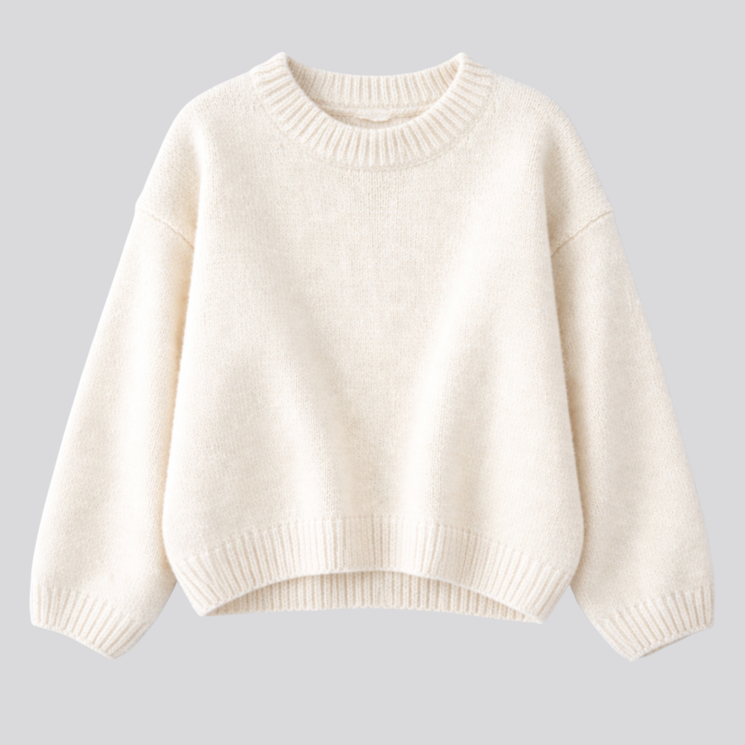 Anwen™ | Oversized Merino Wool Sweater with Dropped Shoulders