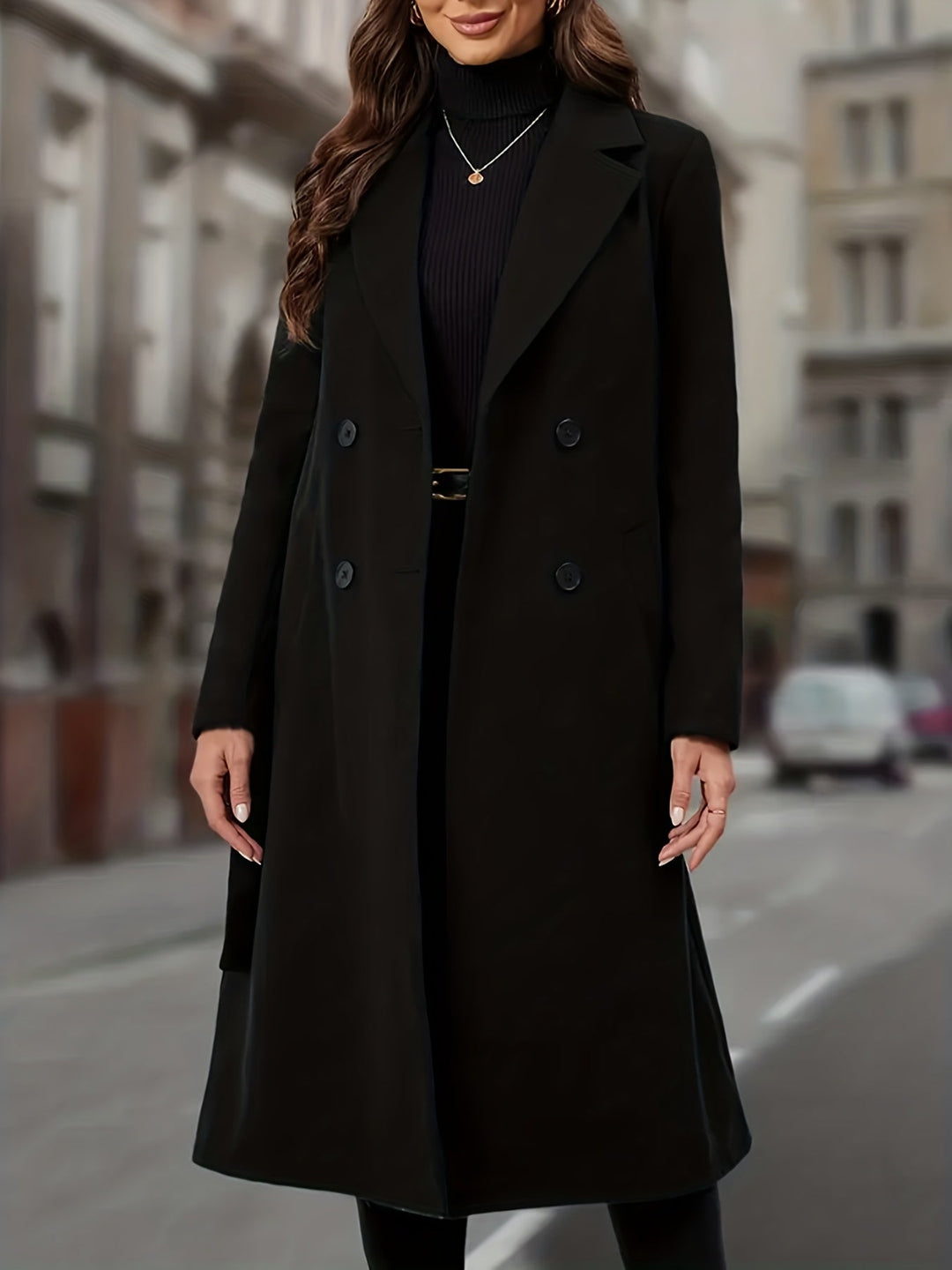 Perpetua™ | Women's Double-Breasted Long Winter Coat