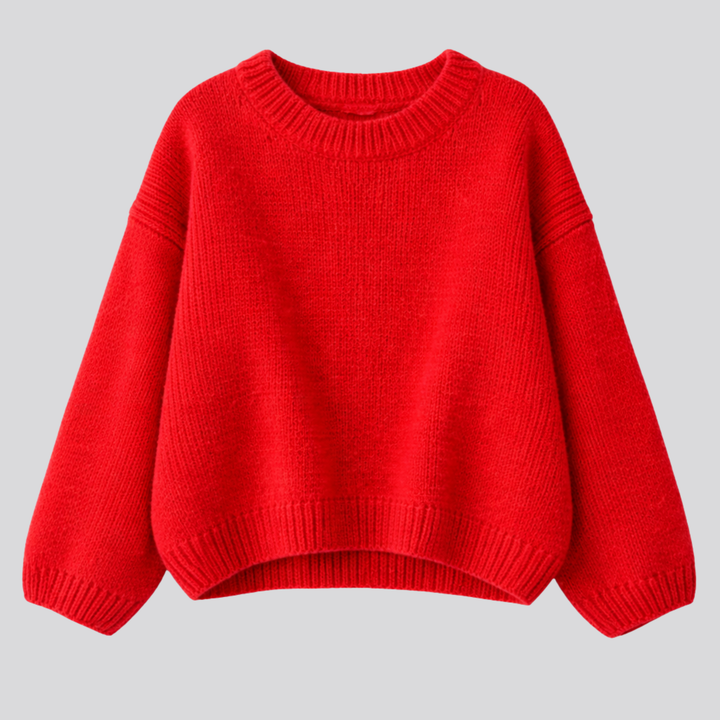 Anwen™ | Oversized Merino Wool Sweater with Dropped Shoulders