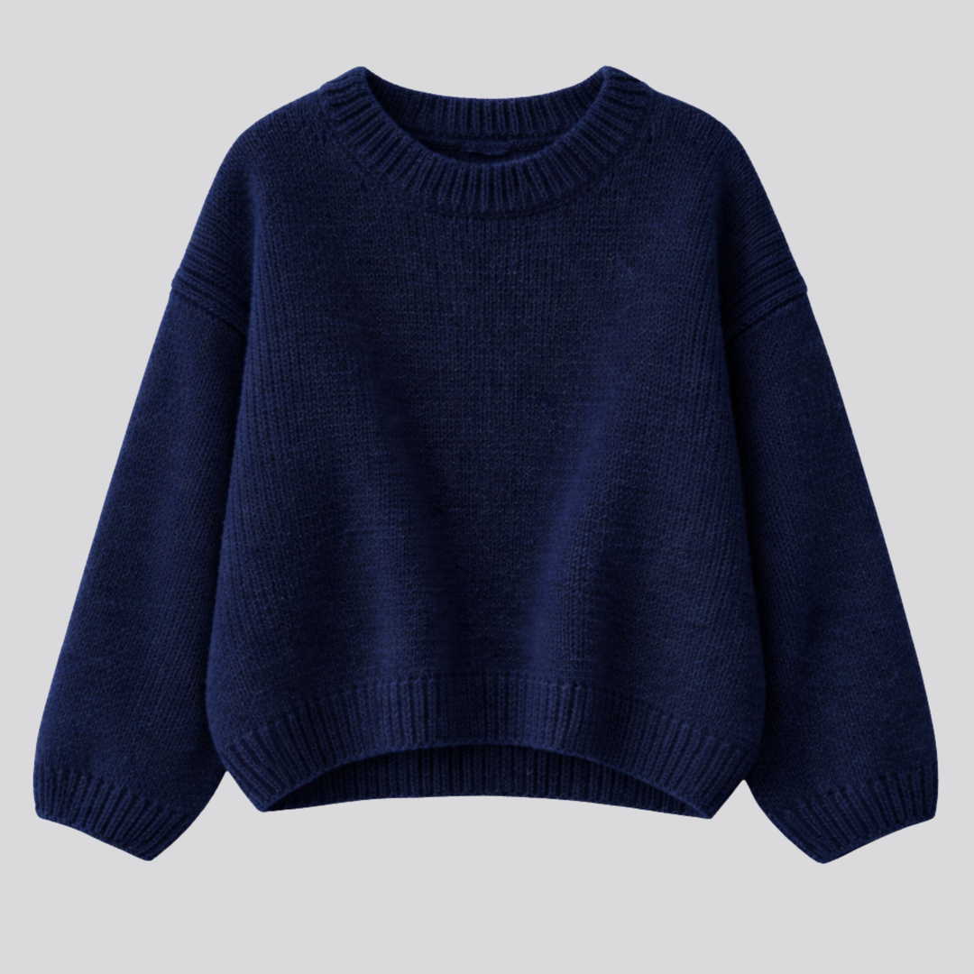 Anwen™ | Oversized Merino Wool Sweater with Dropped Shoulders