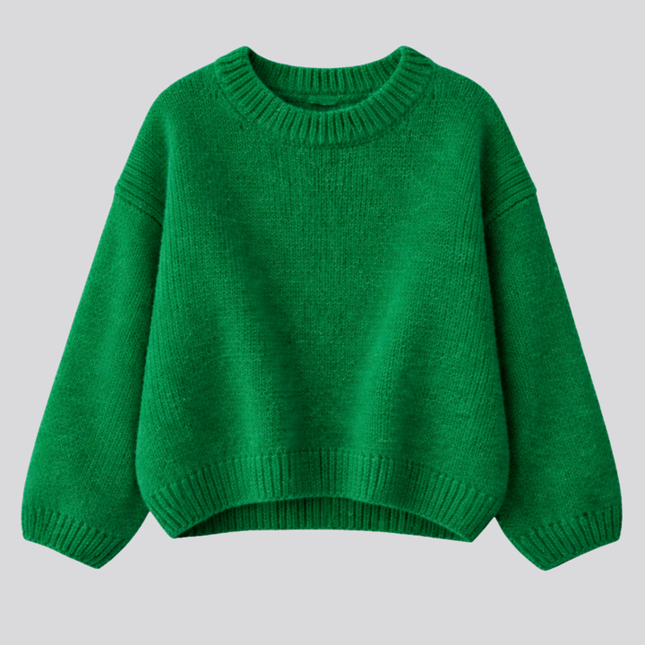 Anwen™ | Oversized Merino Wool Sweater with Dropped Shoulders