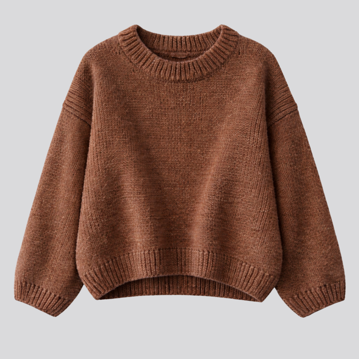 Anwen™ | Oversized Merino Wool Sweater with Dropped Shoulders