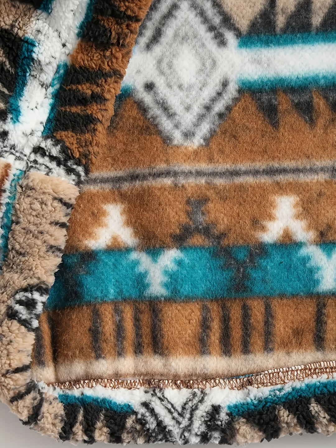 Weston™ | Men's Patterned Half Zip Pullover with Kangaroo Pocket