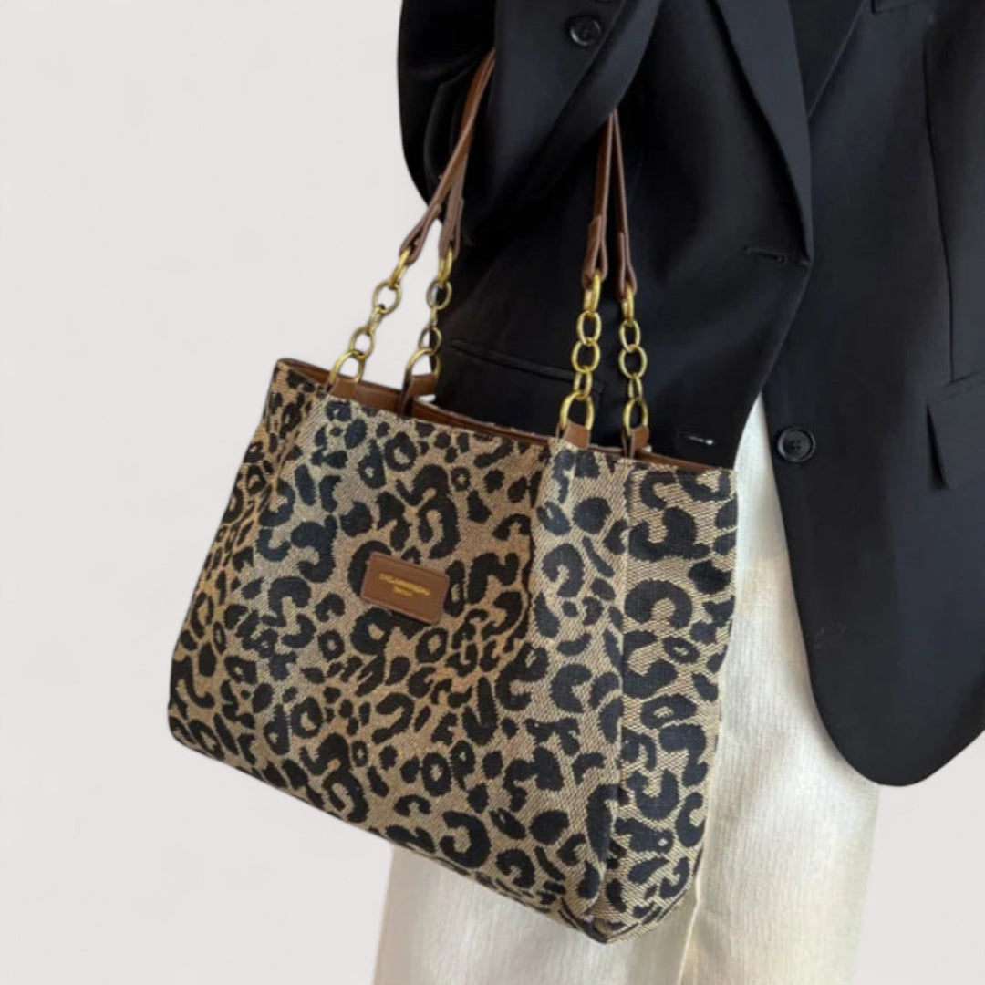 Lévrier™ | Leopard Canvas Shopper