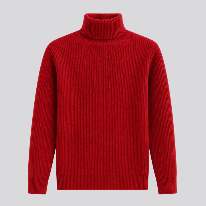 Bronwen™ | Oversized Merino Wool Turtleneck Sweater