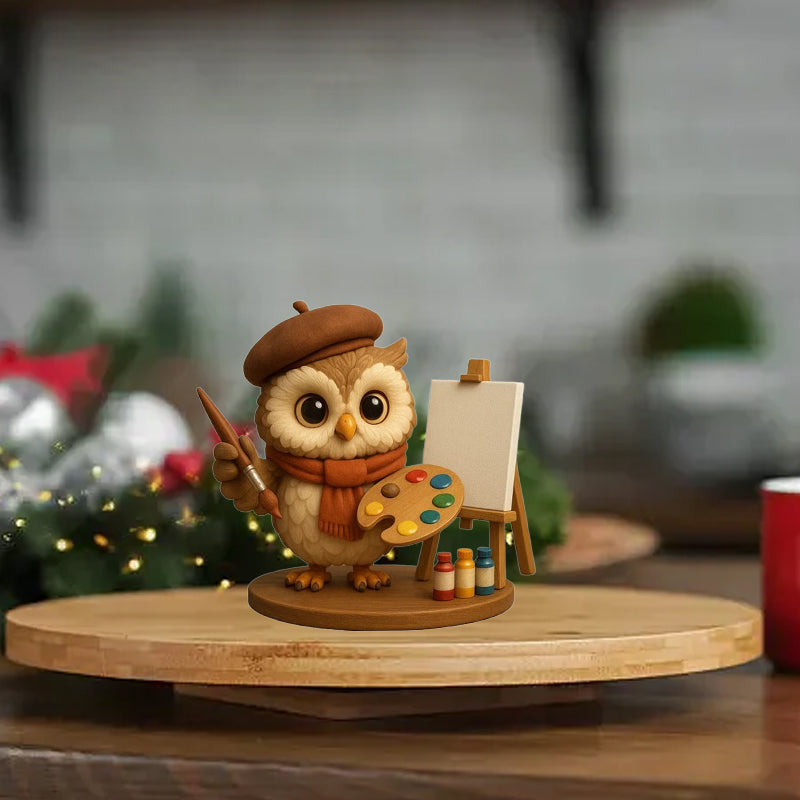 Owl Advent Calendar with 24 Owl Figurines