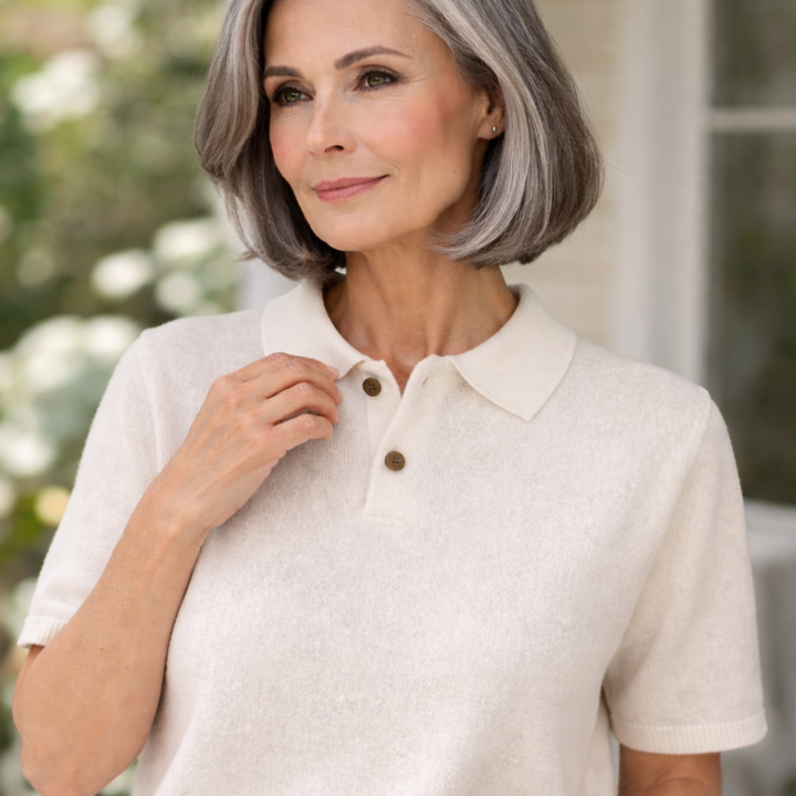 Florentine™ | Knit Polo Shirt with Button Placket and Collar