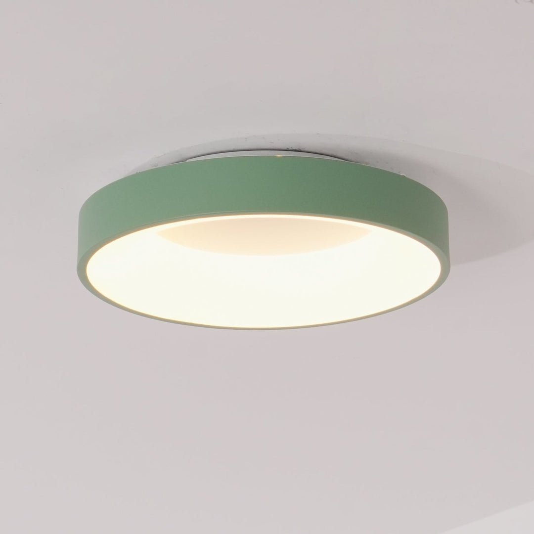 LED Wrought Iron Flush Mount Ceiling Light with Tri-Color Glow — view 5