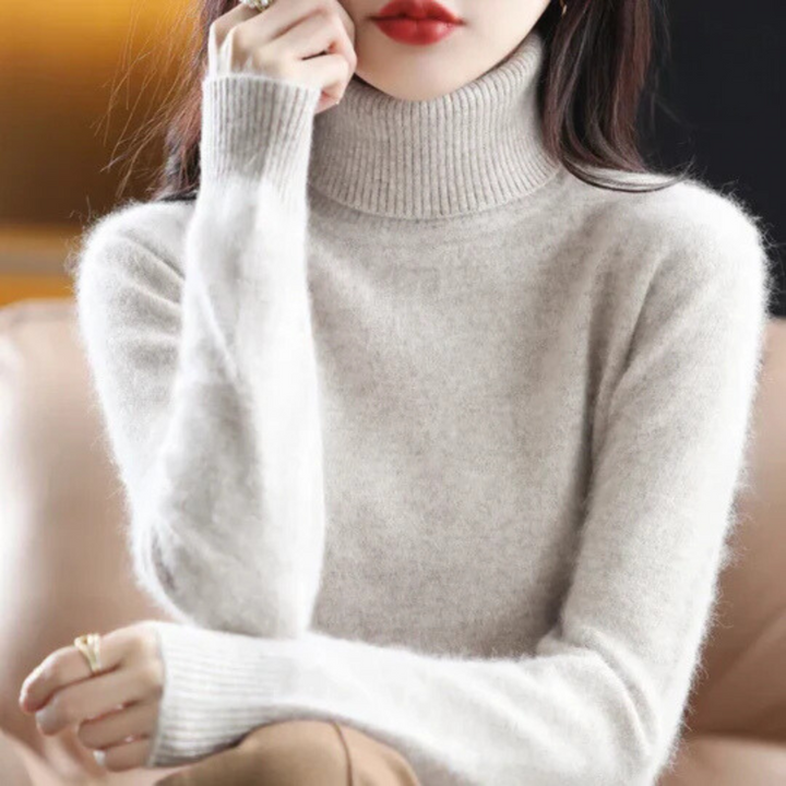 Veda™ | Women's Brushed Knit Turtleneck Sweater