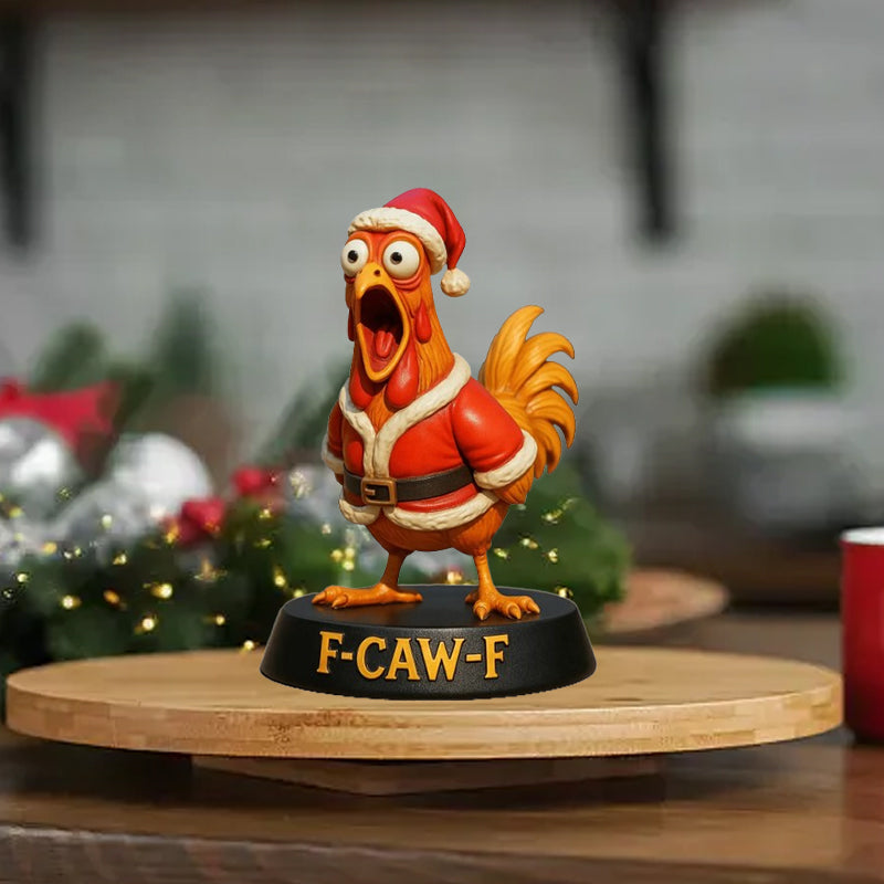 Funny Chicken Advent Calendar with 24 Rooster Figures