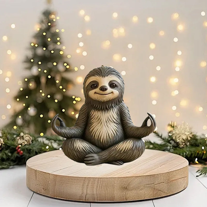 Funny Sloth Advent Calendar with 24 Sloth Figurines