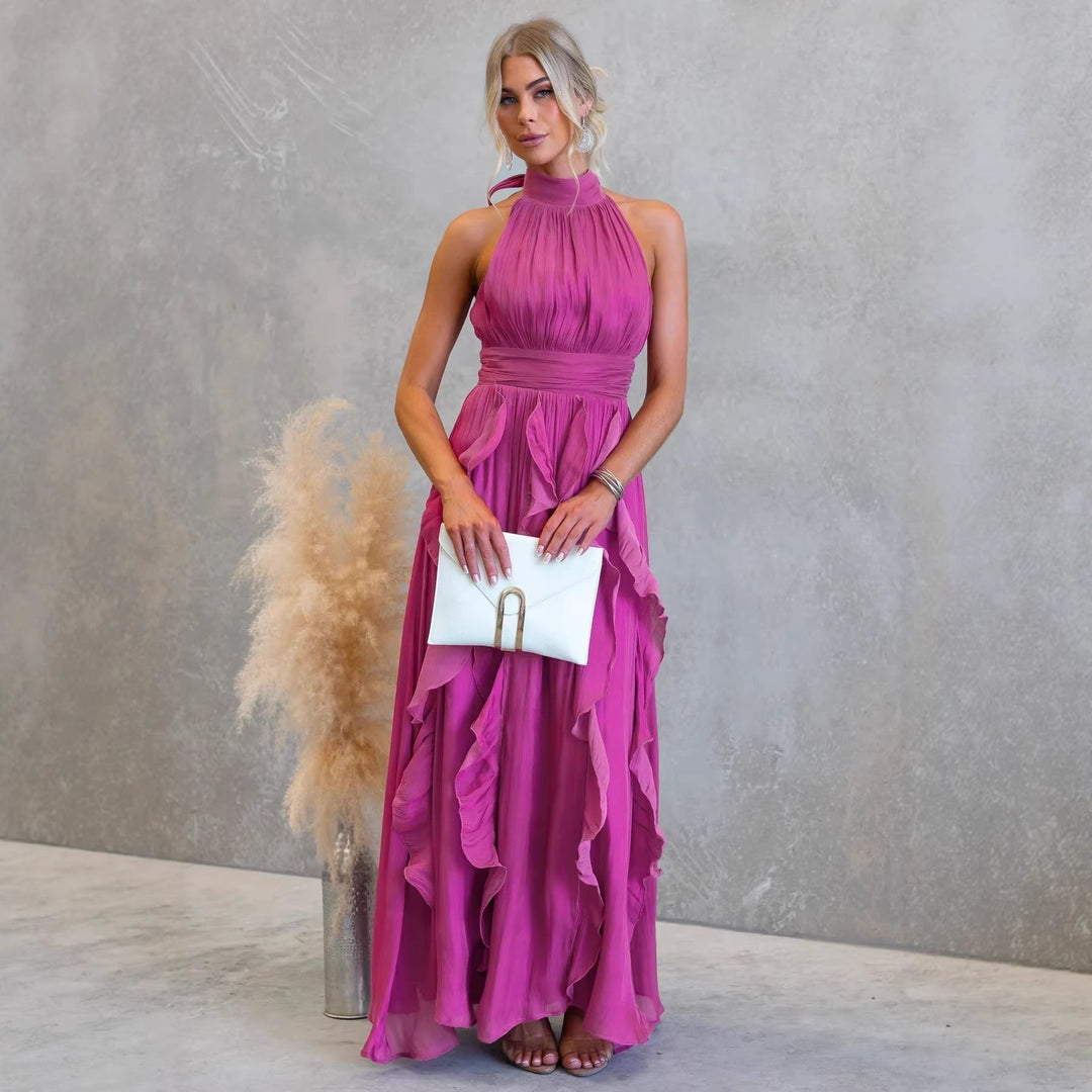 Celestia Ruffle Maxi Dress